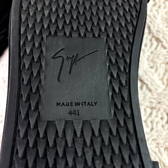 NEW Giuseppe Zanotti $725 Blabber Low Top Sneaker Shoes Black Mens 44.5EU 11.5US - Picture 13 of 15